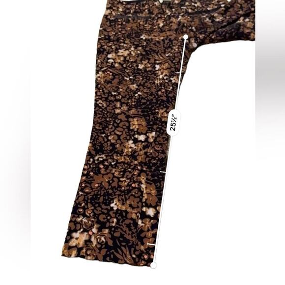 Anthropologie The Essential Slim Autumn Floral Print Trouser Pants Sz 8 - Picture 15 of 15